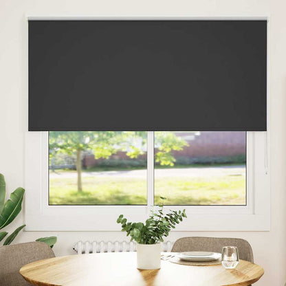 vidaXL Roller Blind Blackout Black 160x175 cm Fabric Width 156.6 cm