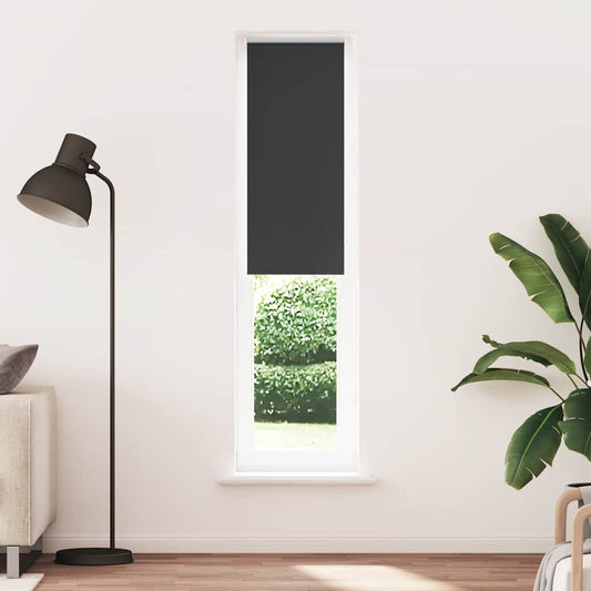 vidaXL Roller Blind Blackout Black 50x210 cm Fabric Width 45.7 cm