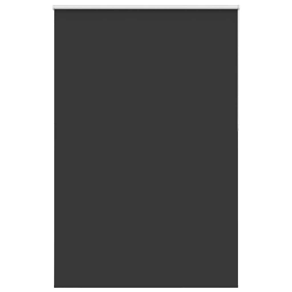 vidaXL Roller Blind Blackout Black 155x210 cm Fabric Width 151.6 cm Polyester