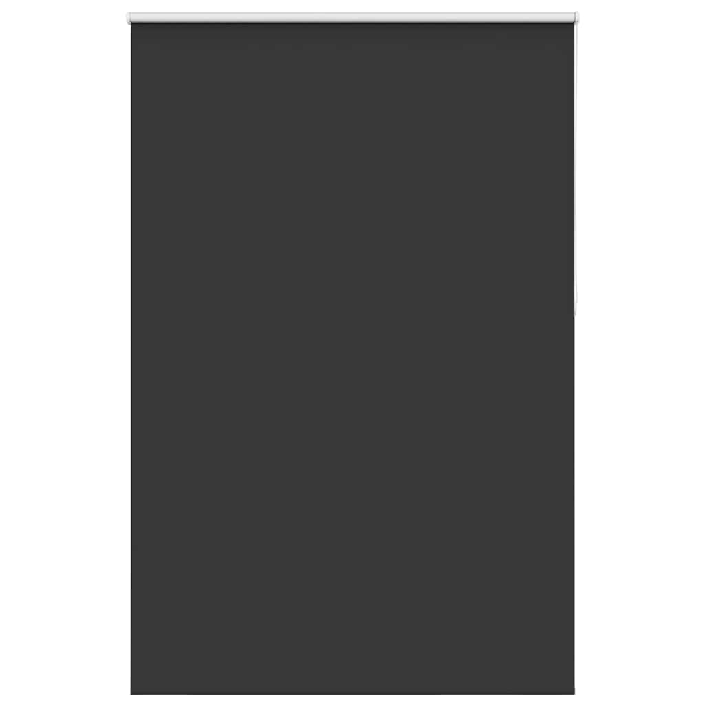 vidaXL Roller Blind Blackout Black 165x210 cm Fabric Width 161.6 cm Polyester