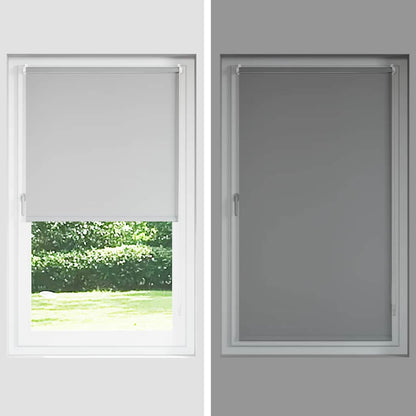 vidaXL Roller Blind Blackout Black 90x230 cm Fabric Width 85.7 cm