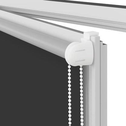 vidaXL Roller Blind Blackout Black 105x230 cm Fabric Width 100.7 cm
