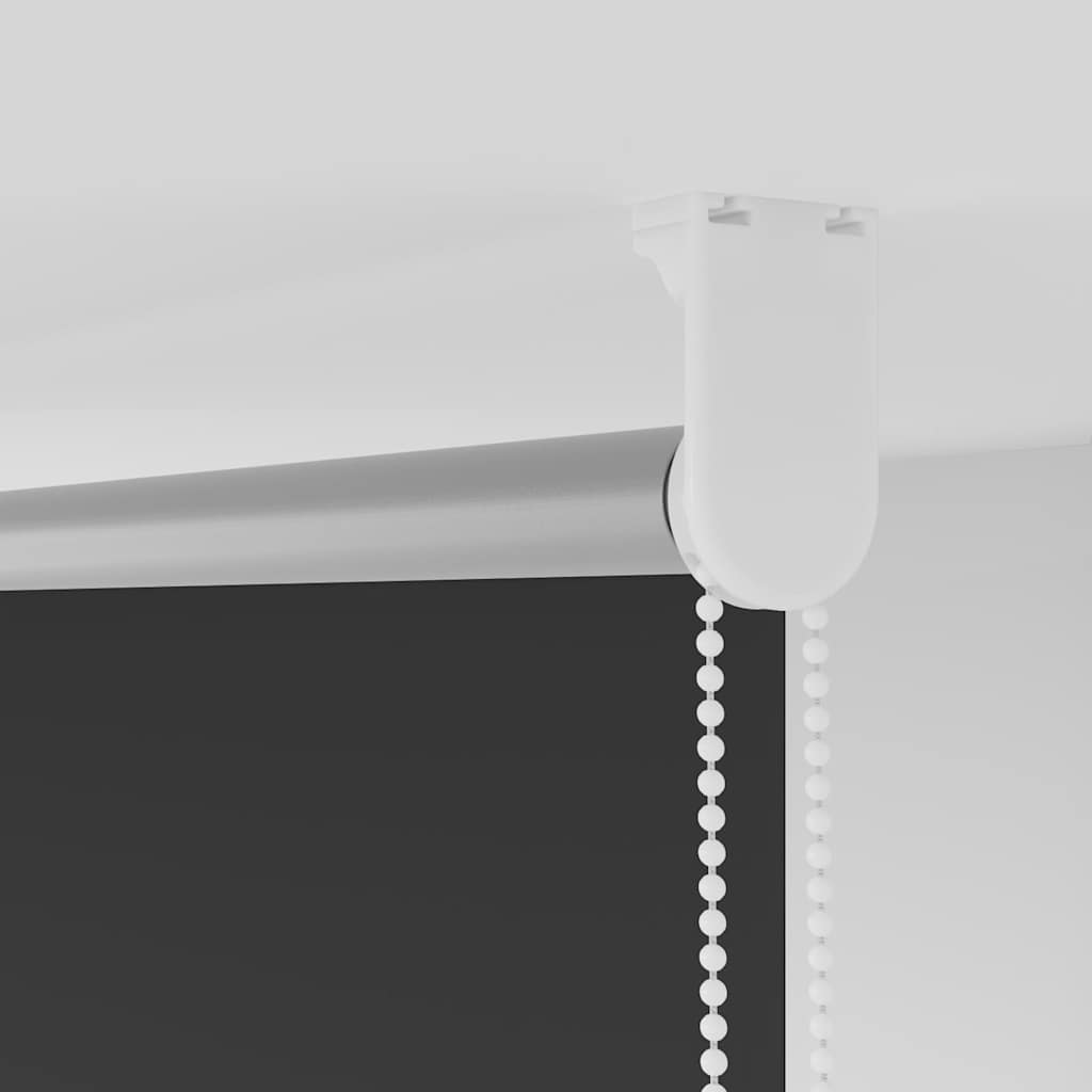 vidaXL Roller Blind Blackout Black 150x230 cm Fabric Width 146,6 cm Polyester