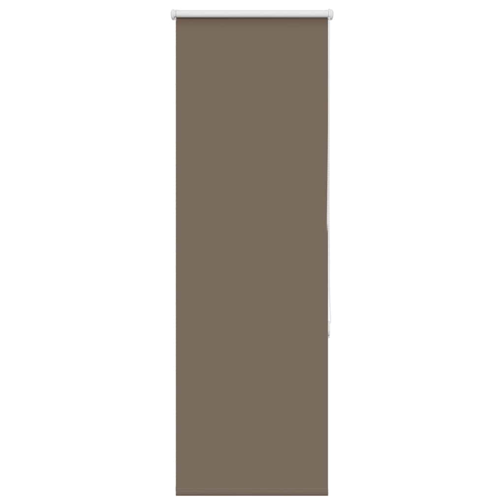 vidaXL Roller Blind Blackout Coffee 40x130 cm Fabric Width 35.7 cm