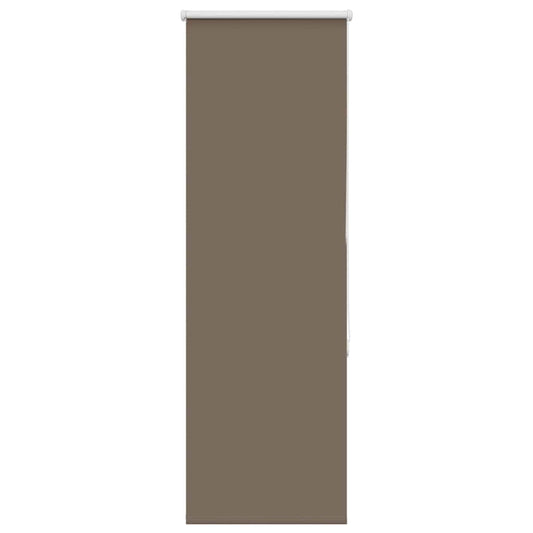 vidaXL Roller Blind Blackout Coffee 40x130 cm Fabric Width 35.7 cm