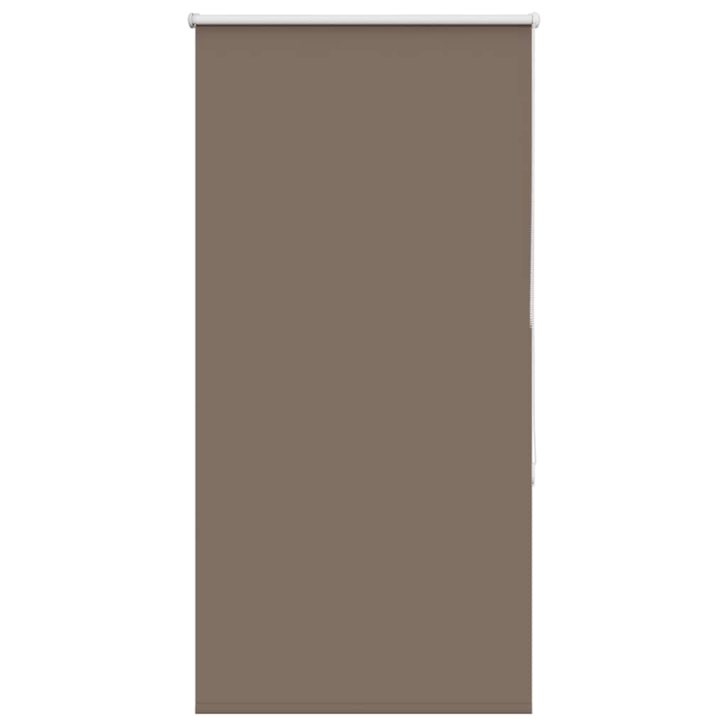 vidaXL Roller Blind Blackout Coffee 80x130 cm Fabric Width 75.7 cm Polyester