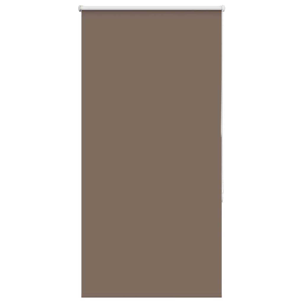 vidaXL Roller Blind Blackout Coffee 85x130 cm Fabric Width 80.7 cm Polyester
