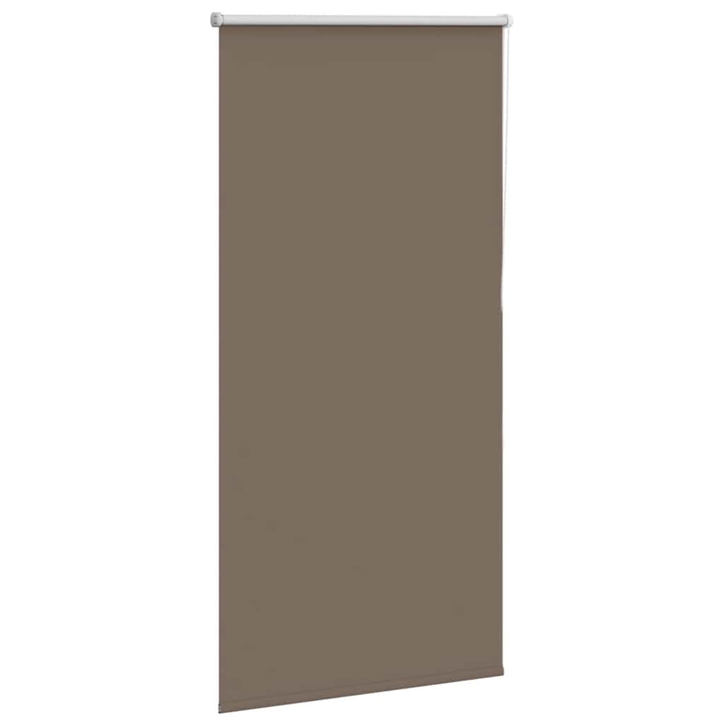 vidaXL Roller Blind Blackout Coffee 85x130 cm Fabric Width 80.7 cm Polyester