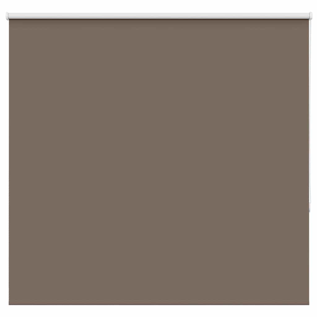 vidaXL Roller Blind Blackout Coffee 165x130 cm Fabric Width 161.6 cm