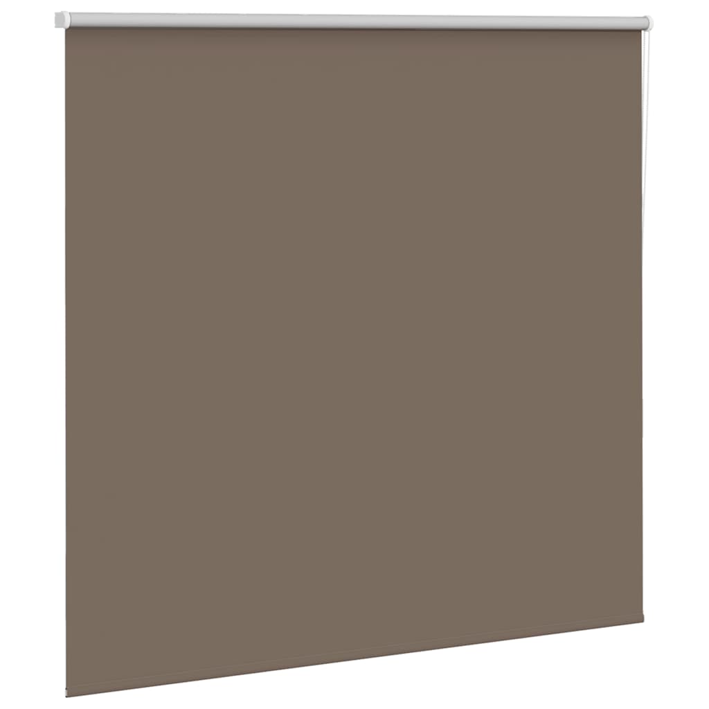 vidaXL Roller Blind Blackout Coffee 165x130 cm Fabric Width 161.6 cm