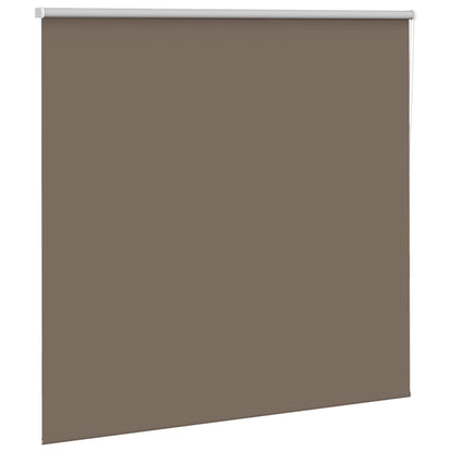 vidaXL Roller Blind Blackout Coffee 165x130 cm Fabric Width 161.6 cm