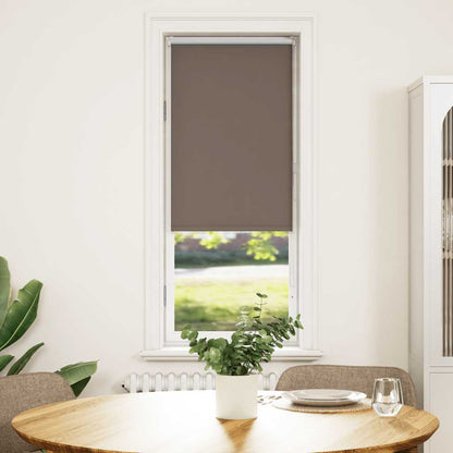 vidaXL Roller Blind Blackout Coffee 50x150 cm Fabric Width 45.7 cm