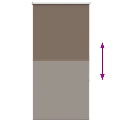 vidaXL Roller Blind Blackout Coffee 65x150 cm Fabric Width 60.7 cm Polyester