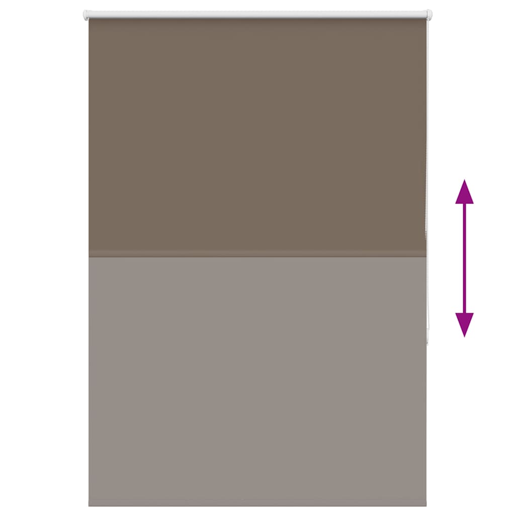 vidaXL Roller Blind Blackout Coffee 95x150 cm Fabric Width 90.7 cm Polyester