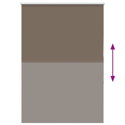 vidaXL Roller Blind Blackout Coffee 95x150 cm Fabric Width 90.7 cm Polyester