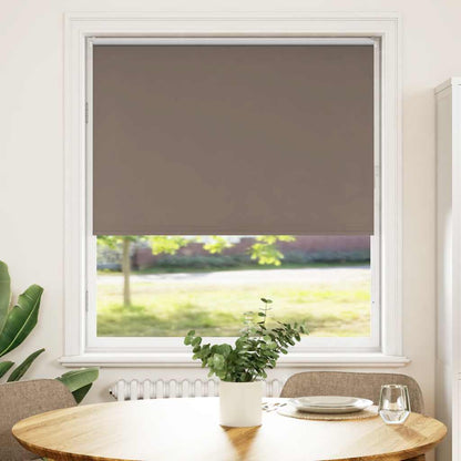 vidaXL Roller Blind Blackout Coffee 100x150 cm Fabric Width 95.7 cm
