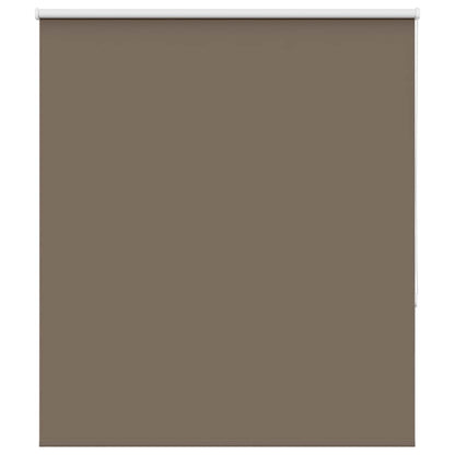 vidaXL Roller Blind Blackout Coffee 125x150 cm Fabric Width 121.6 cm Polyester