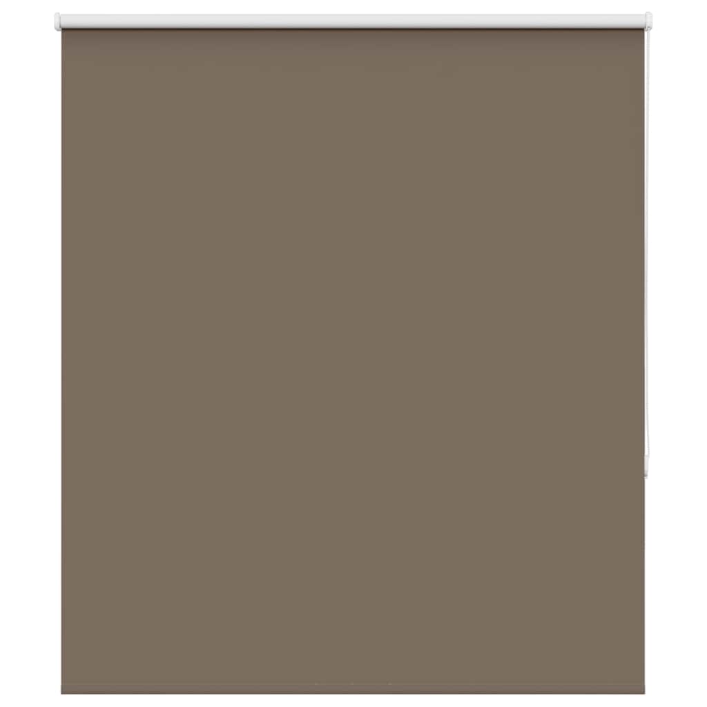 vidaXL Roller Blind Blackout Coffee 125x150 cm Fabric Width 121.6 cm
