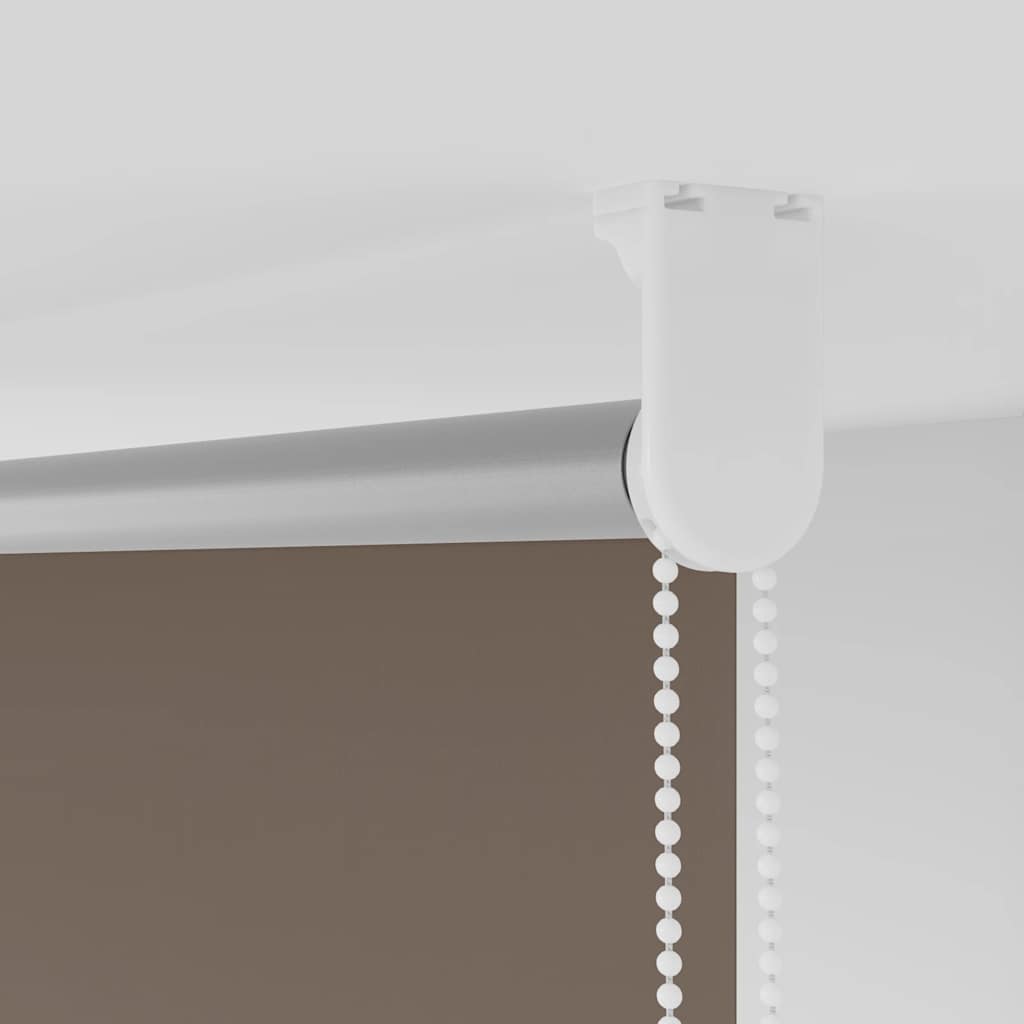 vidaXL Roller Blind Blackout Coffee 135x150 cm Fabric Width 131.6 cm