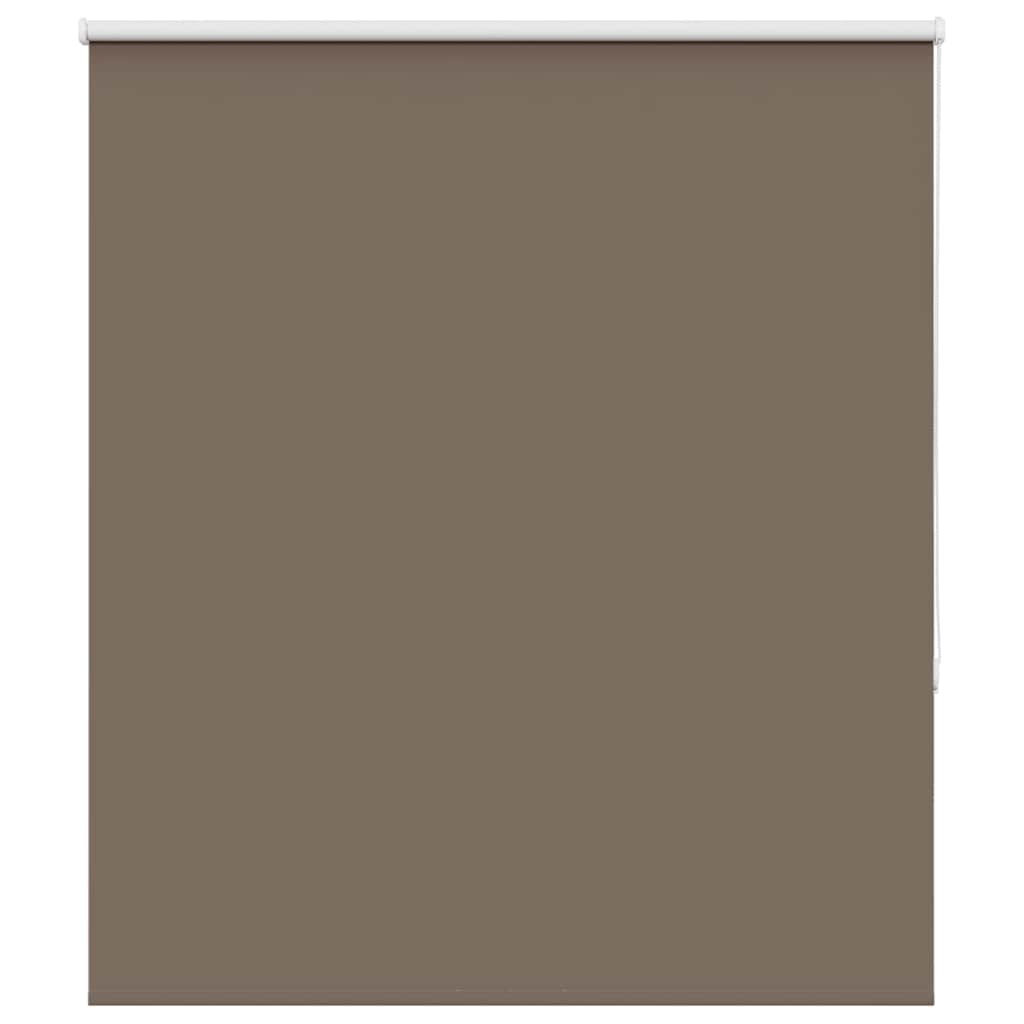 vidaXL Roller Blind Blackout Coffee 140x150 cm Fabric Width 136.6 cm
