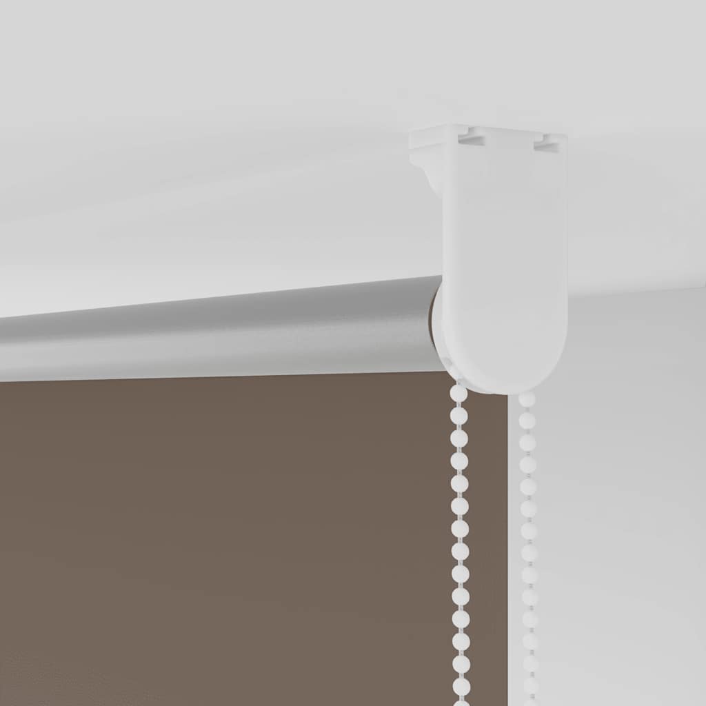 vidaXL Roller Blind Blackout Coffee 140x150 cm Fabric Width 136.6 cm