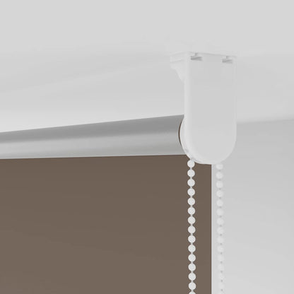 vidaXL Roller Blind Blackout Coffee 140x150 cm Fabric Width 136.6 cm