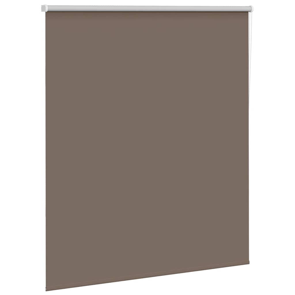 vidaXL Roller Blind Blackout Coffee 140x150 cm Fabric Width 136.6 cm
