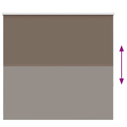 vidaXL Roller Blind Blackout Coffee 165x150 cm Fabric Width 161.6 cm Polyester