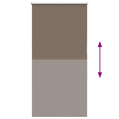 vidaXL Roller Blind Blackout Coffee 65x175 cm Fabric Width 60.7 cm Polyester
