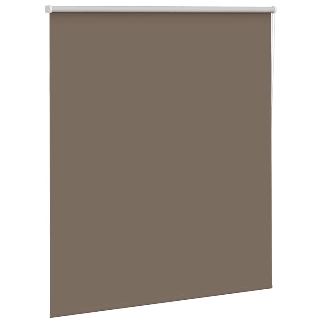 vidaXL Roller Blind Blackout Coffee 135x175 cm Fabric Width 131.6 cm