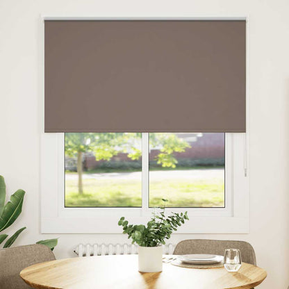 vidaXL Roller Blind Blackout Coffee 135x175 cm Fabric Width 131.6 cm