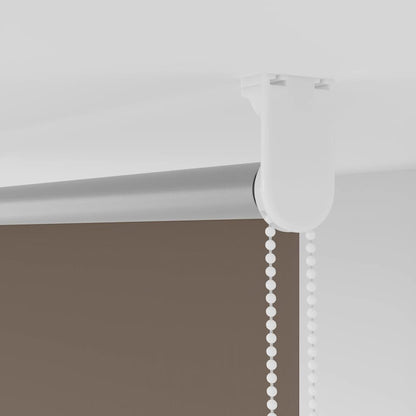 vidaXL Roller Blind Blackout Coffee 140x175 cm Fabric Width 136.6 cm