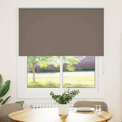 vidaXL Roller Blind Blackout Coffee 140x175 cm Fabric Width 136.6 cm