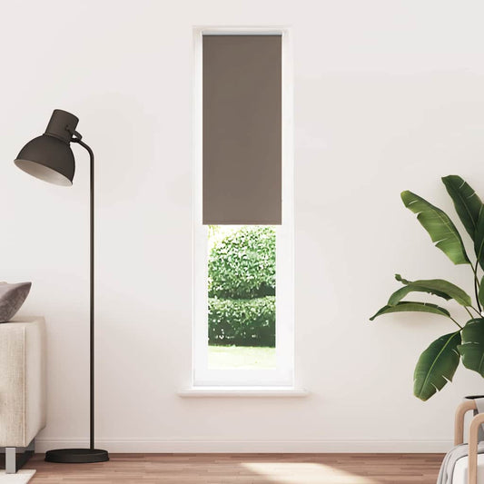 vidaXL Roller Blind Blackout Coffee 40x210 cm Fabric Width 35.7 cm Polyester