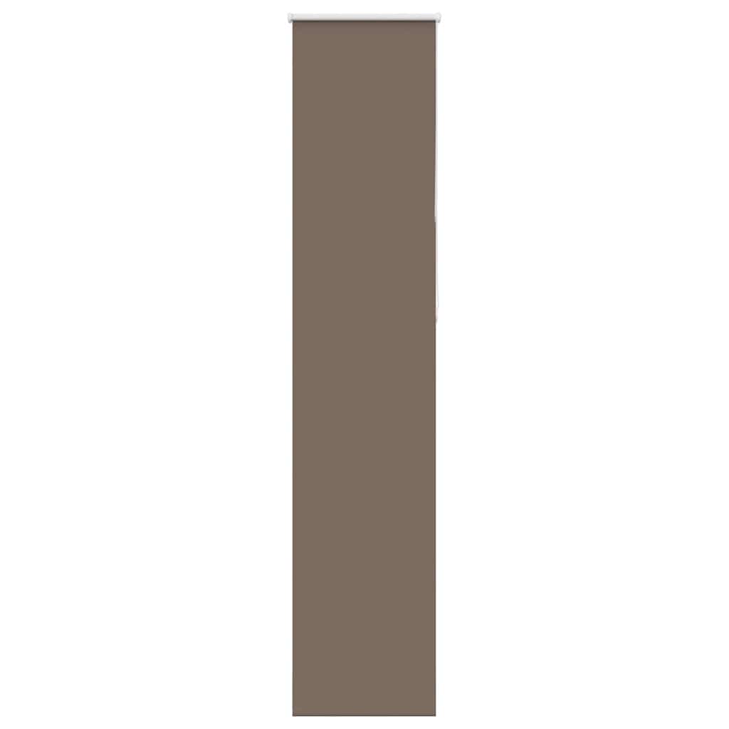 vidaXL Roller Blind Blackout Coffee 45x210 cm Fabric Width 40.7 cm Polyester