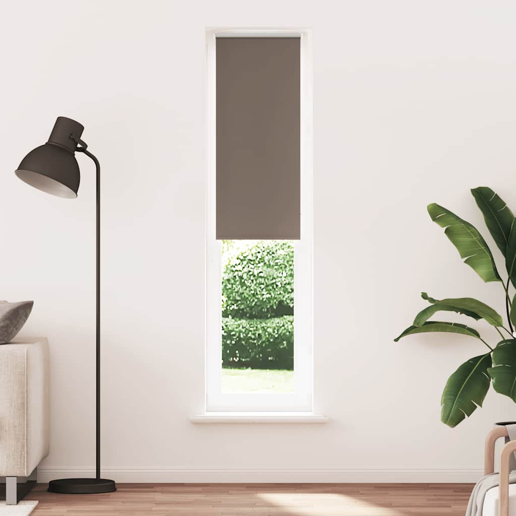 vidaXL Roller Blind Blackout Coffee 45x210 cm Fabric Width 40.7 cm Polyester