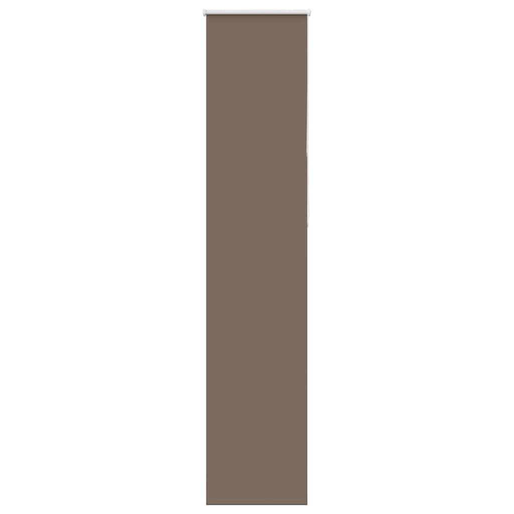 vidaXL Roller Blind Blackout Coffee 55x210 cm Fabric Width 50.7 cm Polyester