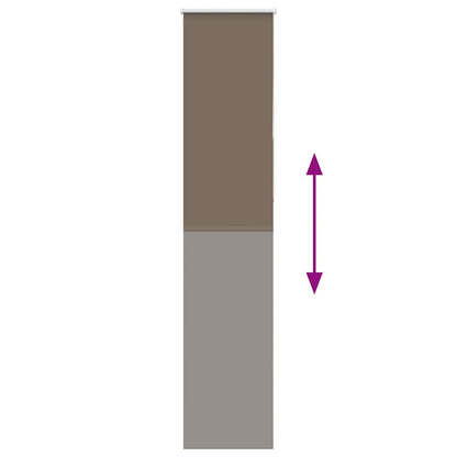 vidaXL Roller Blind Blackout Coffee 55x210 cm Fabric Width 50.7 cm Polyester