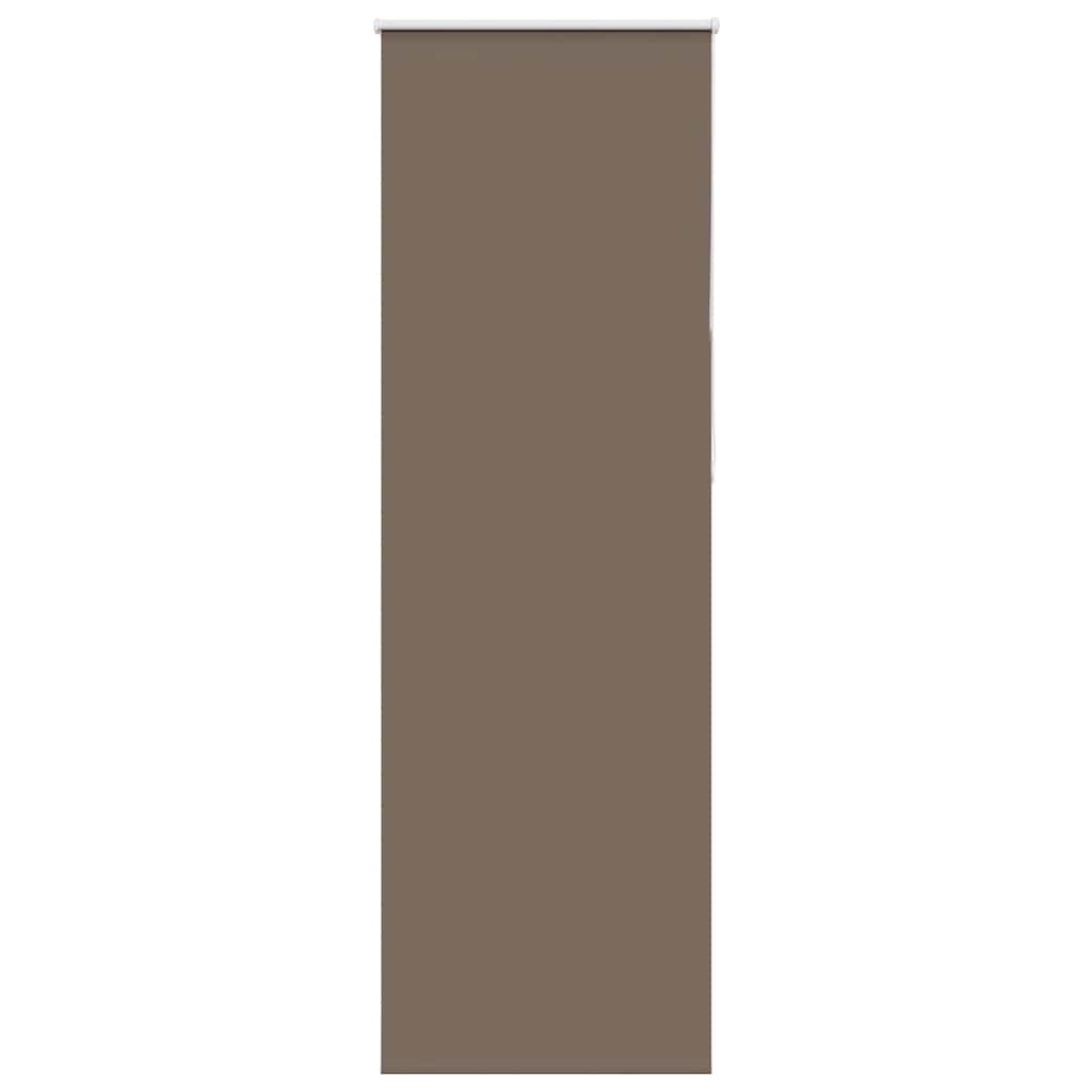 vidaXL Roller Blind Blackout Coffee 85x210 cm Fabric Width 80.7 cm Polyester