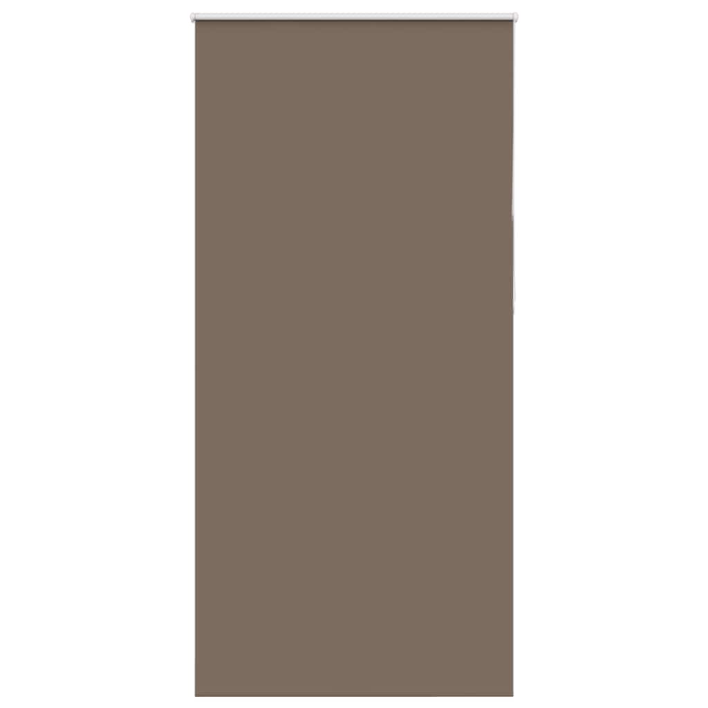 vidaXL Roller Blind Blackout Coffee 110x210 cm Fabric Width 105.7 cm Polyester