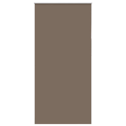 vidaXL Roller Blind Blackout Coffee 110x210 cm Fabric Width 105.7 cm Polyester