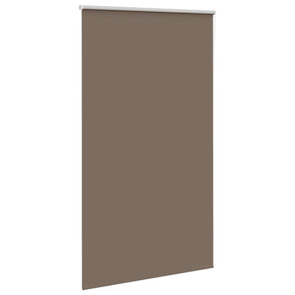 vidaXL Roller Blind Blackout Coffee 125x210 cm Fabric Width 121.6 cm
