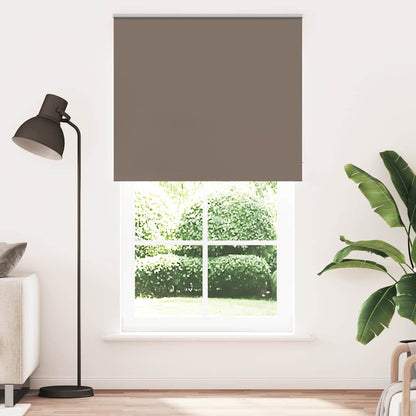 vidaXL Roller Blind Blackout Coffee 125x210 cm Fabric Width 121.6 cm