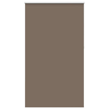 vidaXL Roller Blind Blackout Coffee 140x210 cm Fabric Width 136.6 cm Polyester