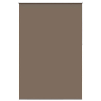 vidaXL Roller Blind Blackout Coffee 150x210 cm Fabric Width 146.6 cm Polyester