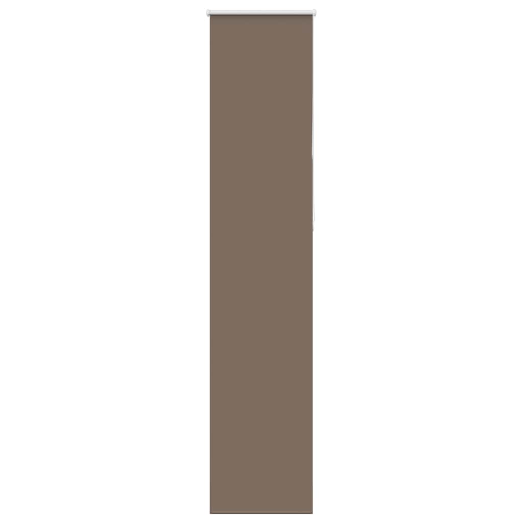 vidaXL Roller Blind Blackout Coffee 45x230 cm Fabric Width 40.7 cm