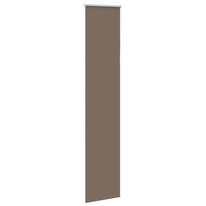 vidaXL Roller Blind Blackout Coffee 45x230 cm Fabric Width 40.7 cm