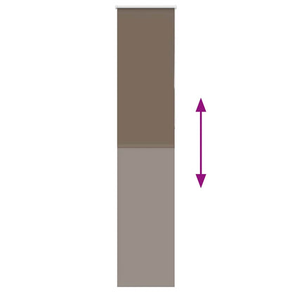 vidaXL Roller Blind Blackout Coffee 45x230 cm Fabric Width 40.7 cm