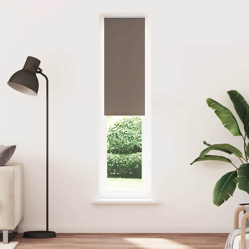 vidaXL Roller Blind Blackout Coffee 45x230 cm Fabric Width 40.7 cm
