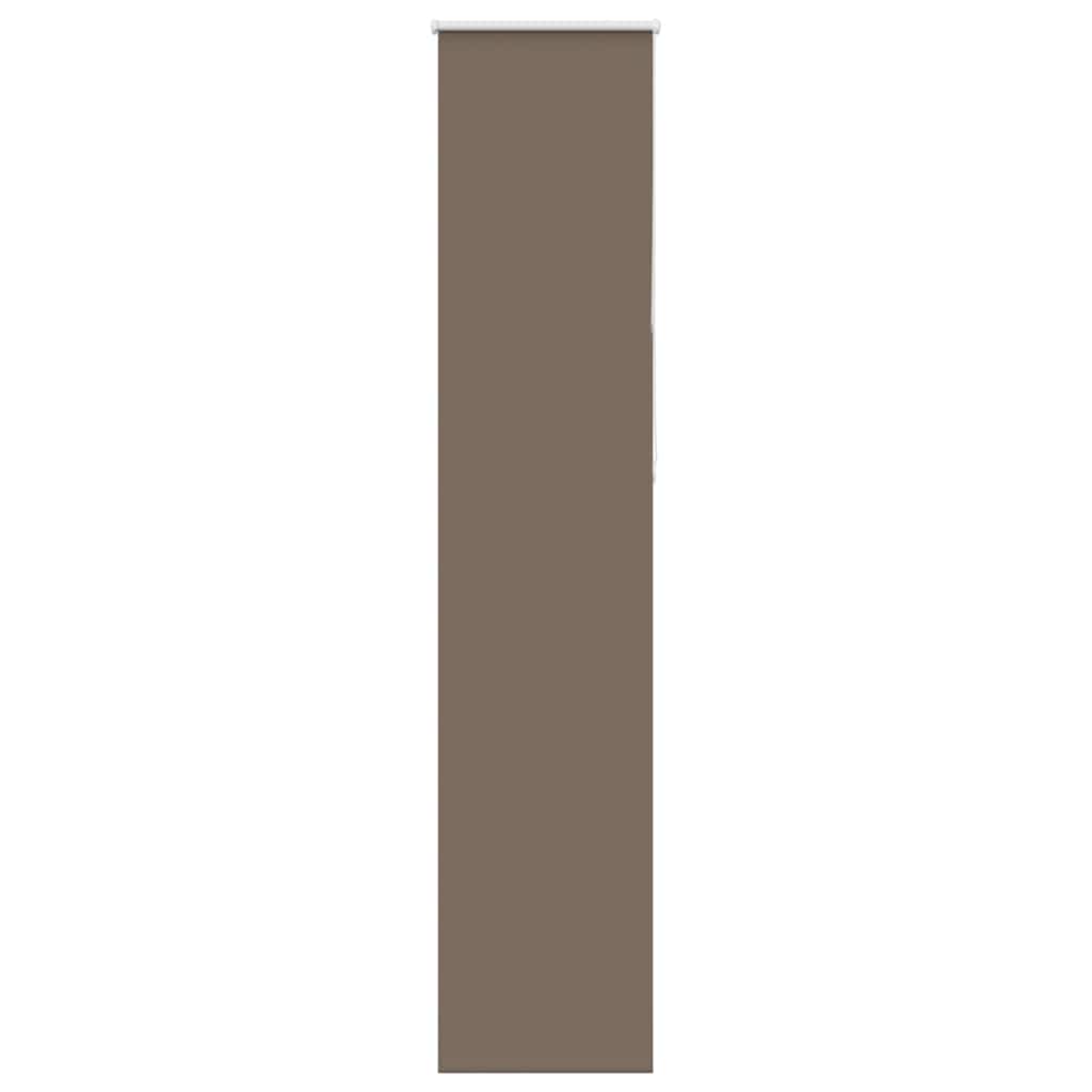 vidaXL Roller Blind Blackout Coffee 55x230 cm Fabric Width 50.7 cm Polyester